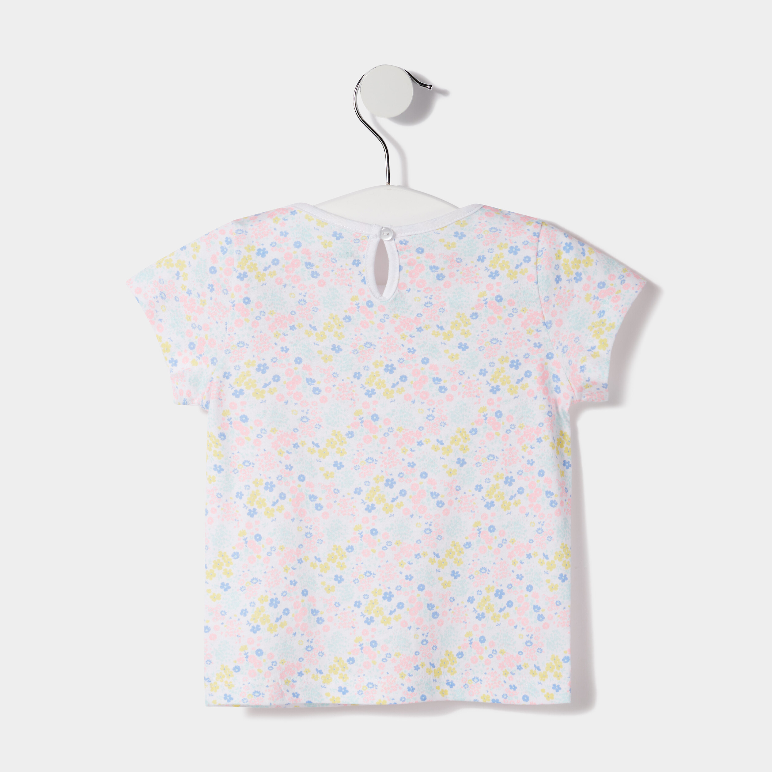 T-shirt manches courtes blanc bébé fille | La Halle