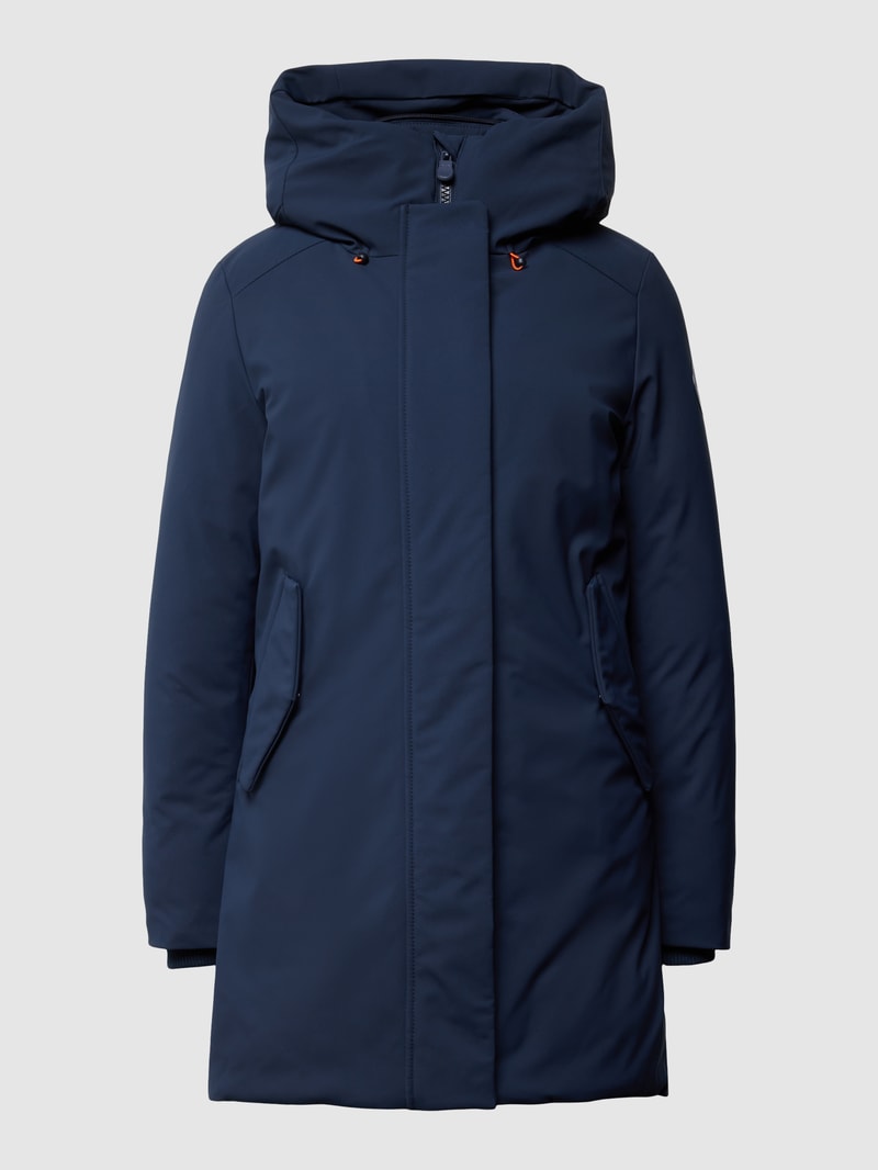 Parka mit Label-Patch Modell 'NELLIE' in marineblau