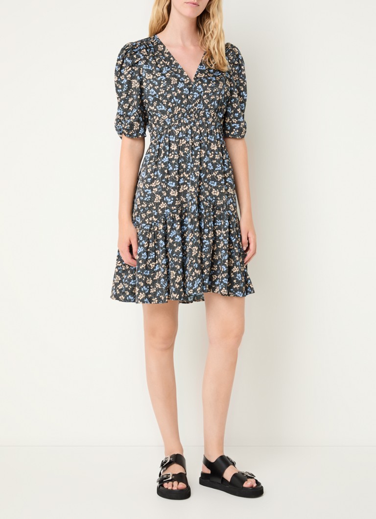Rochie mini Hugo Boss Dizziano cu imprimeu floral