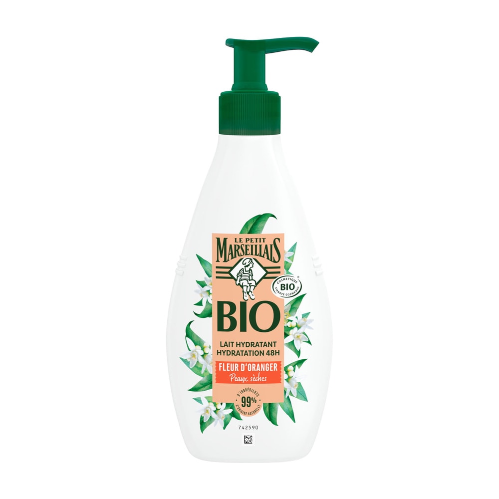 le petit marseillais Lait Hydratant certifié Bio Fleur d’Oranger Lait corps