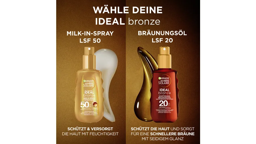 Garnier Ambre Solaire Bräunungs-Öl Ideal SPF20 150 ml