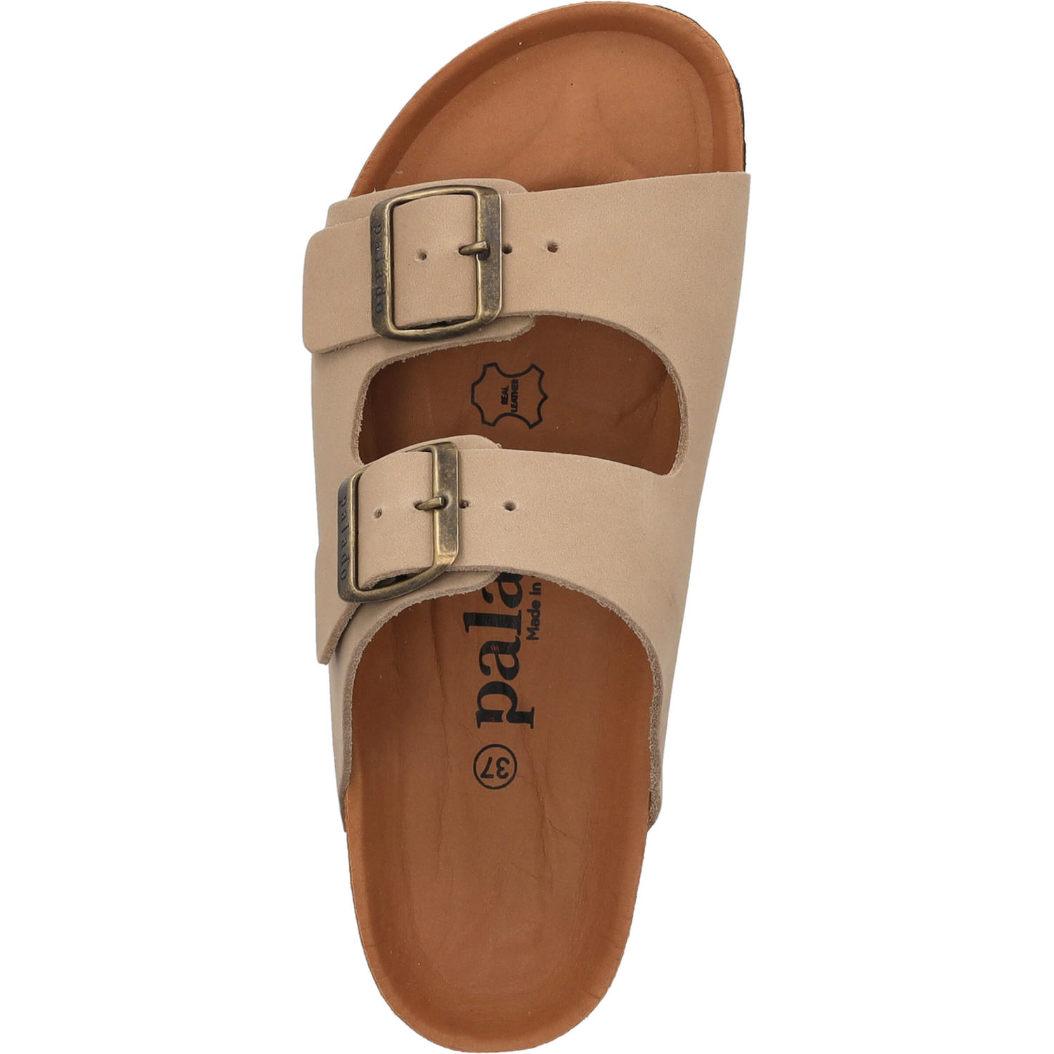 Palado Korfu Premium Leather, Pantoletten, Damen, Taupe