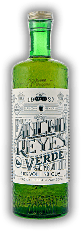 Ancho Reyes licor de chile Verde Ancho Reyes licor de chile Verde Chilenische Likörspezialität aus noch grün geernteten Poblano-Paprikaschoten. 0,7	 Liter - Vol 40%