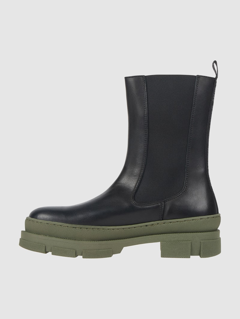 Chelsea Boots aus Leder Modell 'Filina' in schwarz