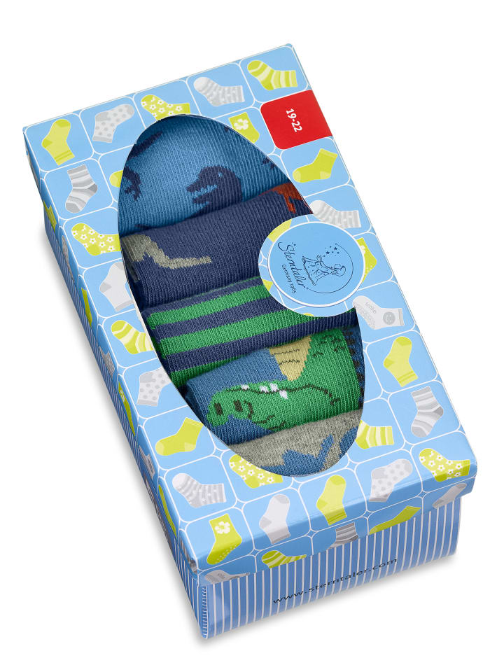 Sterntaler Socken 5er-Box Wildnis in helles blau günstig kaufen