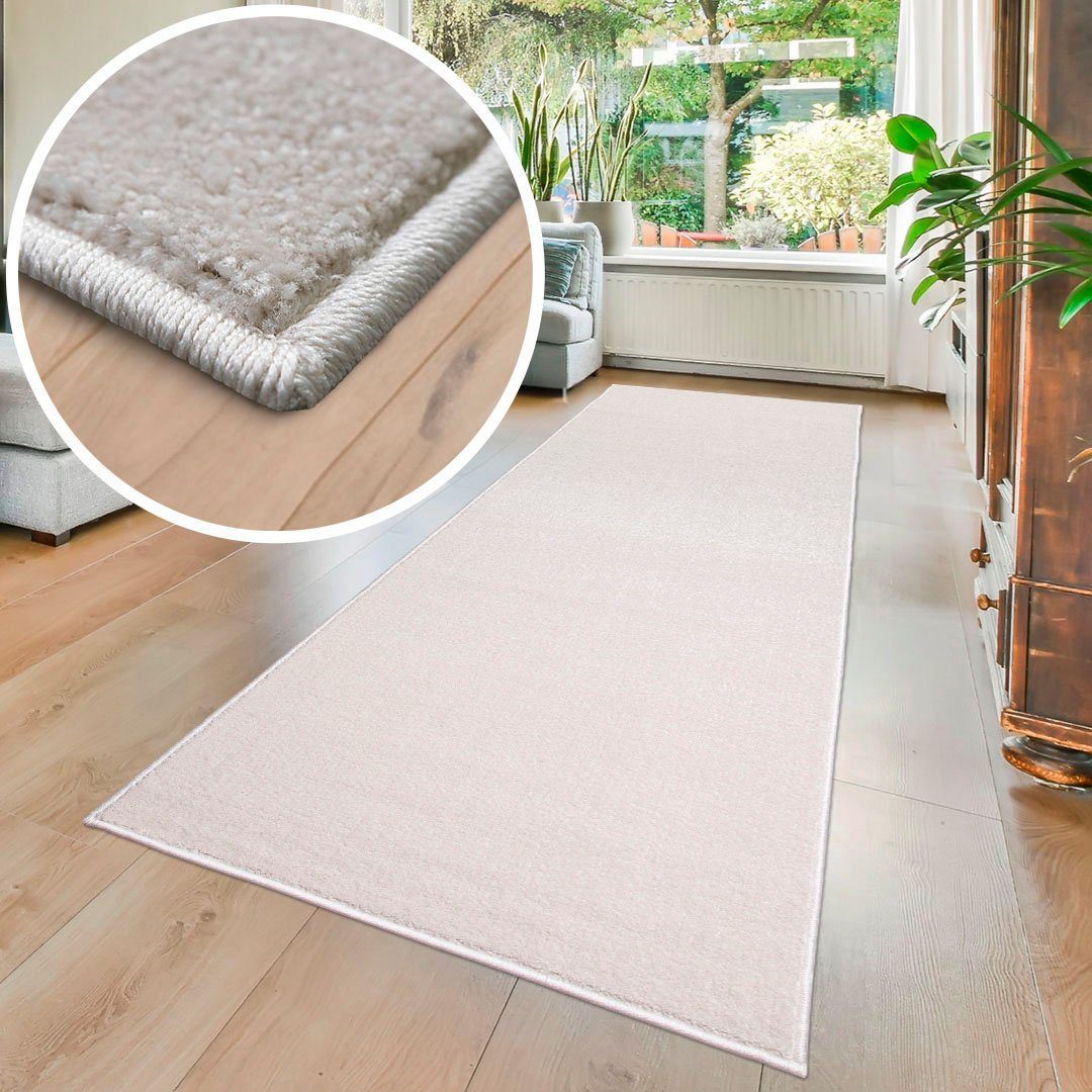 Läufer Pieter, my home, rechteckig, Höhe: 9 mm, mit besonders weichem Flor, Kurzflor,Design-Teppich mit Melange-Effekt