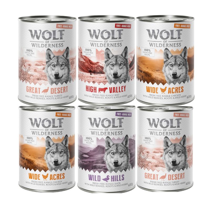 Probierpaket Wolf of Wilderness Nassfutter