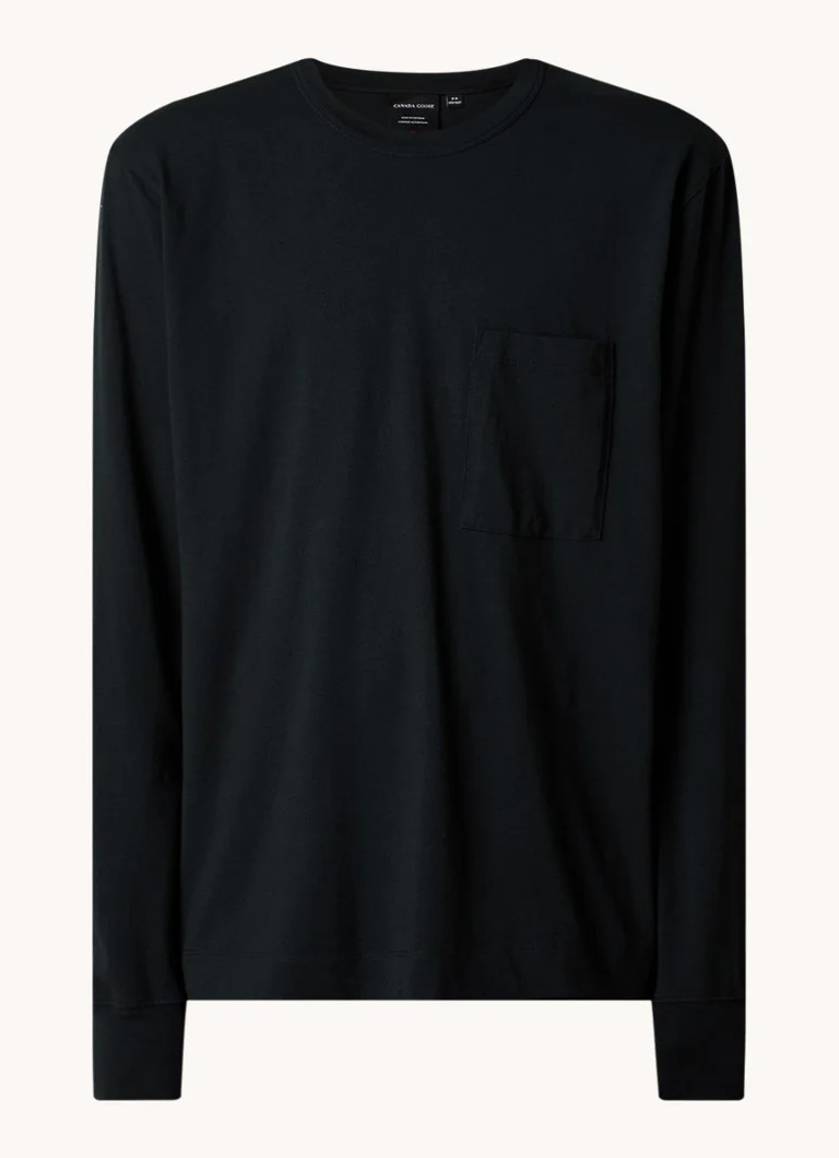 Tricou Canada Goose Gladstone cu mânecă lungă și buzunar la piept