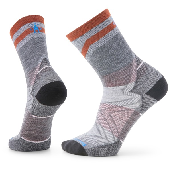 Smartwool - Performance Run Zero Cushion Mid Crew Pattern - Laufsocken