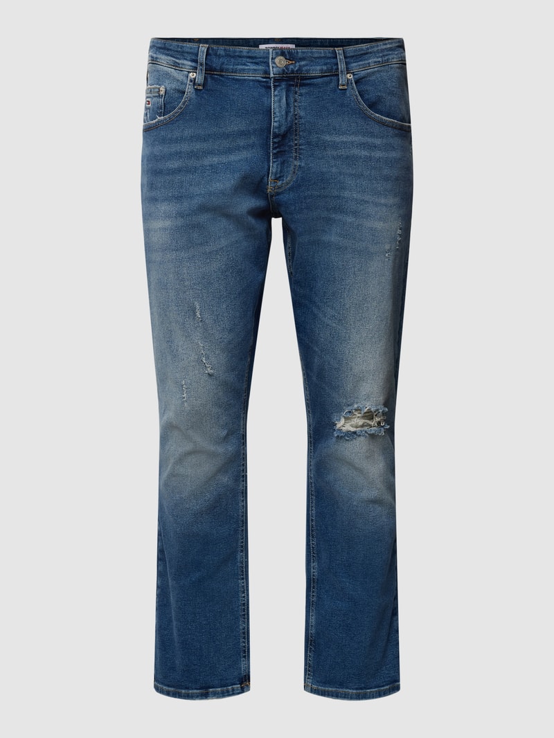 PLUS SIZE Jeans im Destroyed-Look Modell 'Austin' in blau
