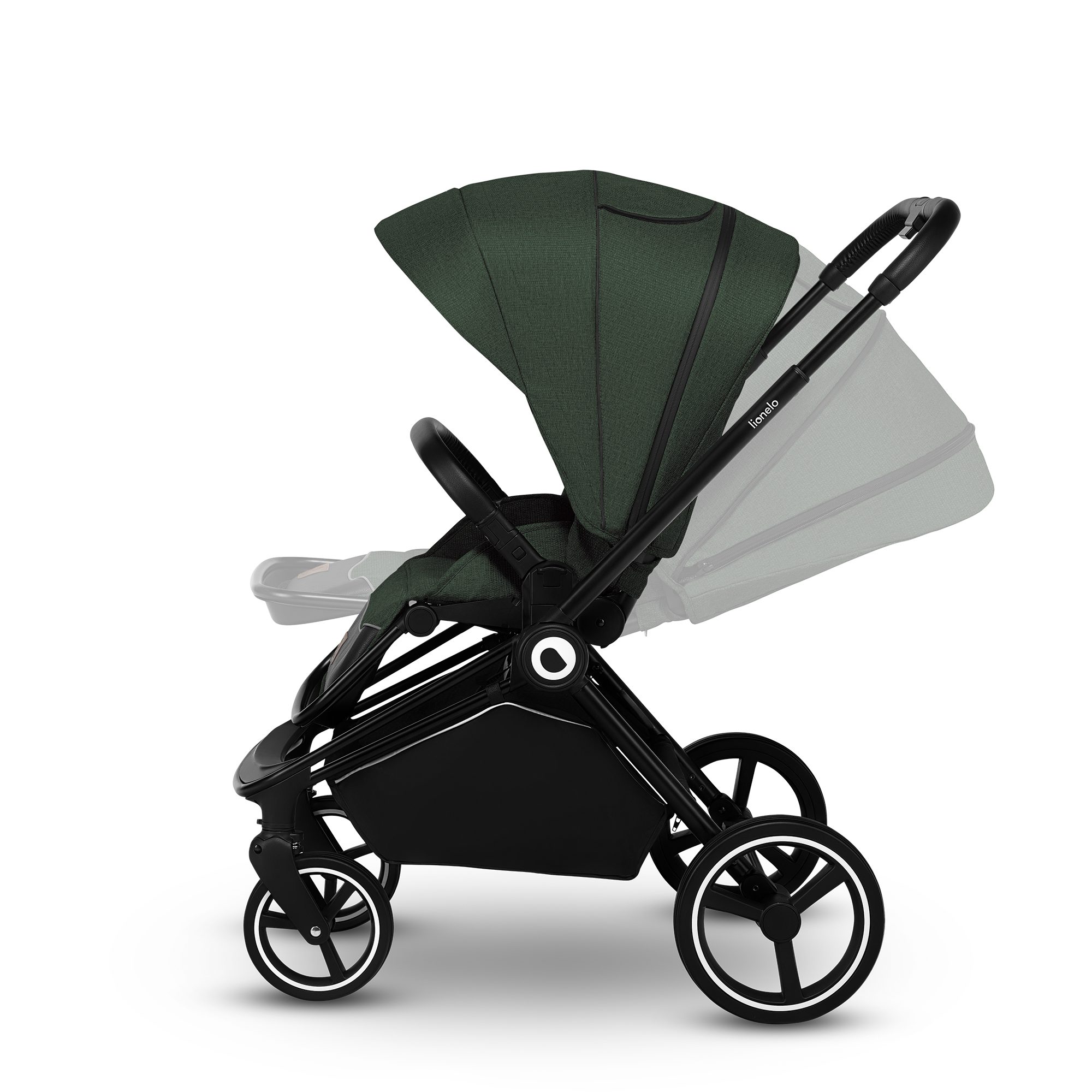 lionelo Kombi-Kinderwagen LO-MIKA 3in1, UPF 50+ MatratzeRegenschutzXXL 0 bis 22kg
