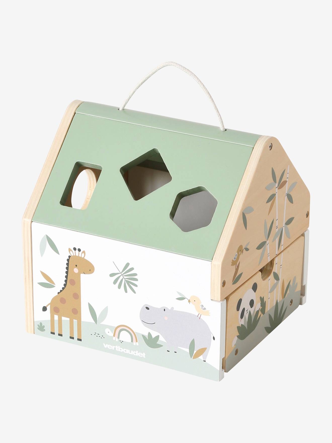 Maison des formes en bois FSC® multicolore