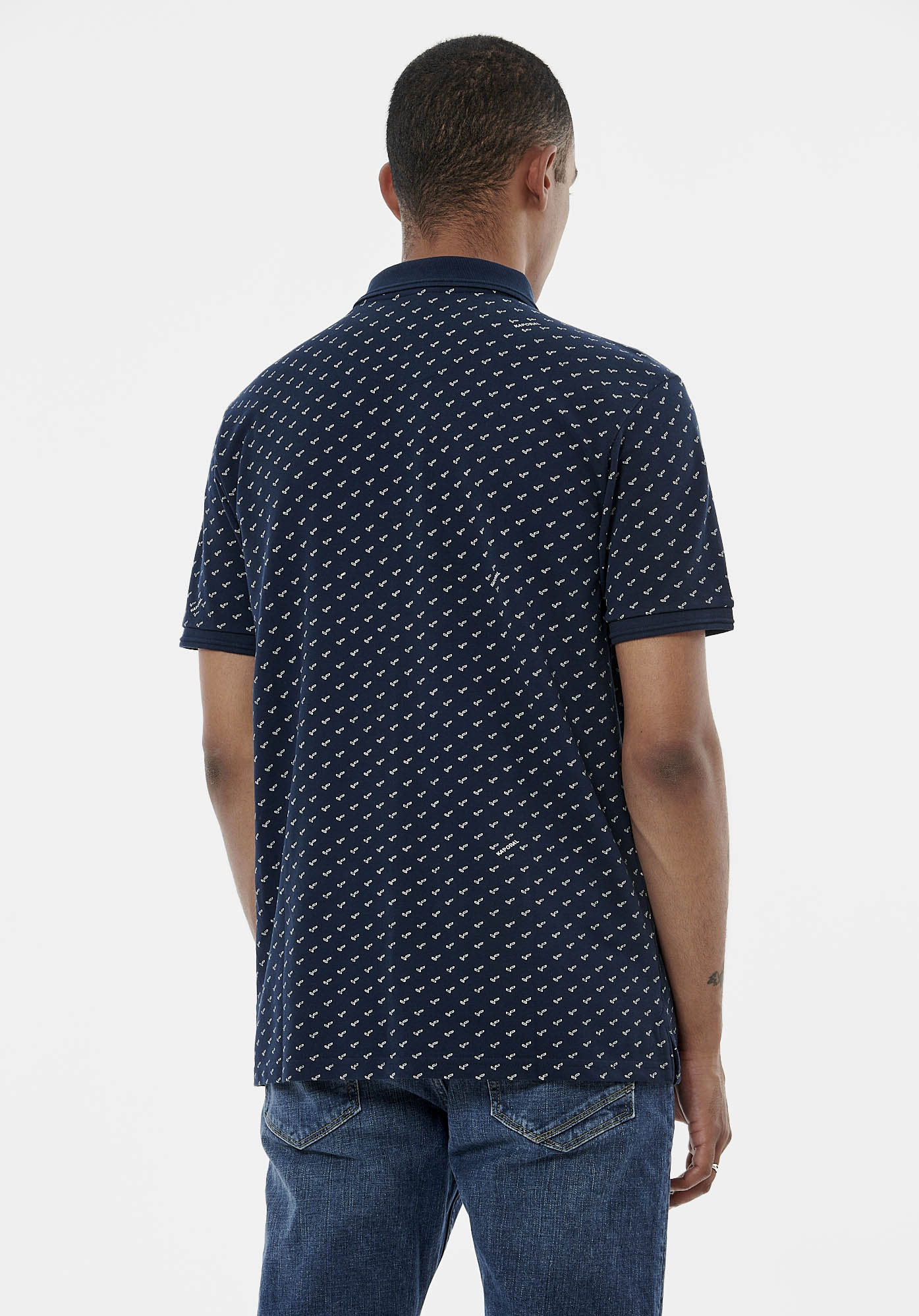 TEREL  Polo bleu marine homme 100% coton