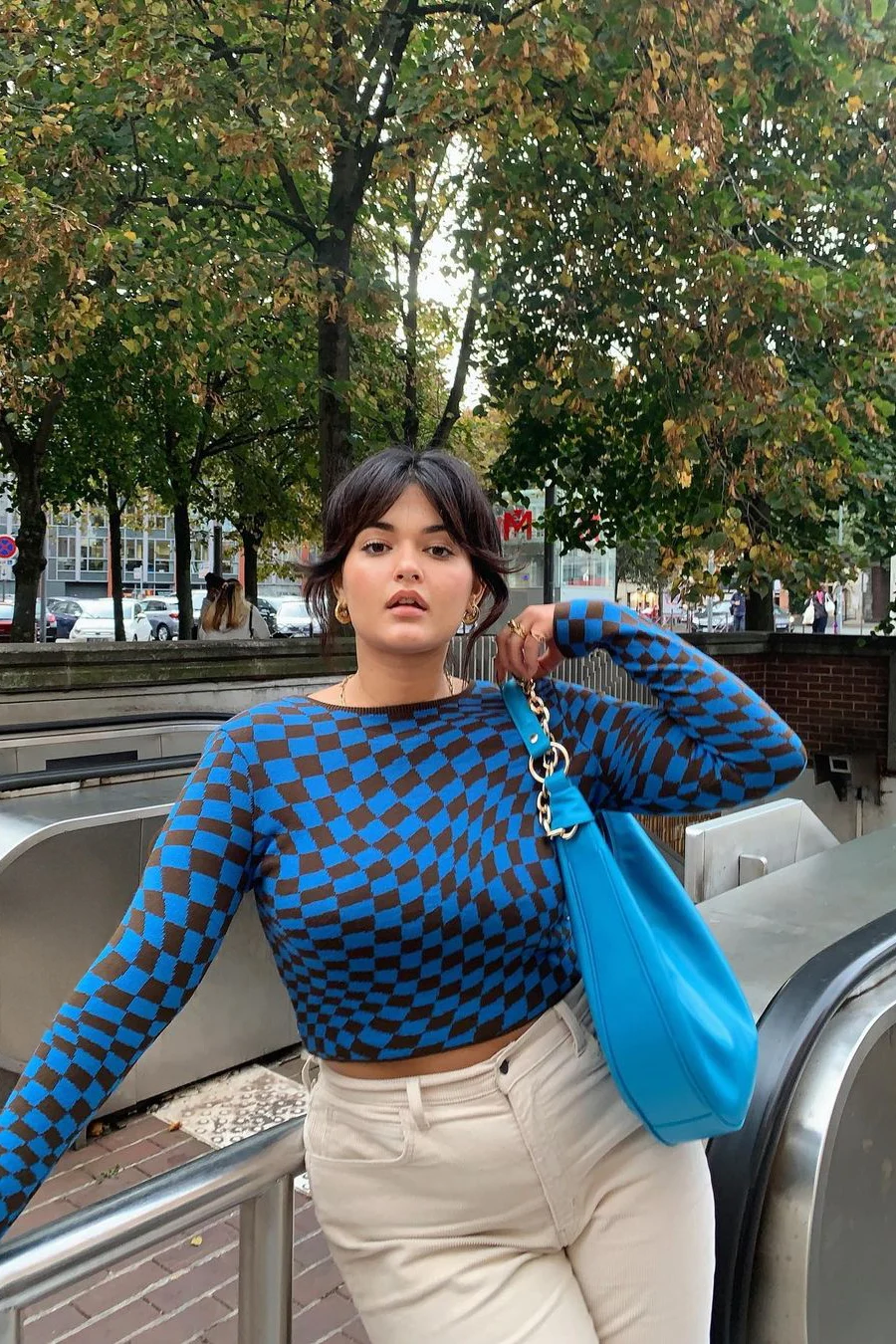 Bedruckter Strickpullover