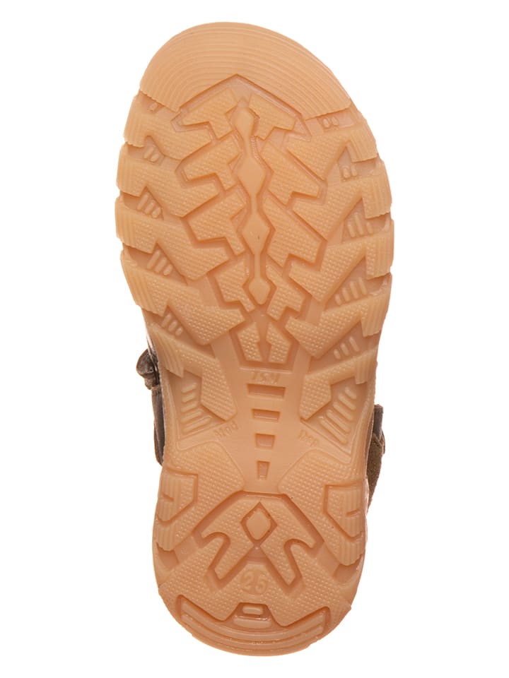 POM POM Leder-Halbsandalen in Braun günstig kaufen