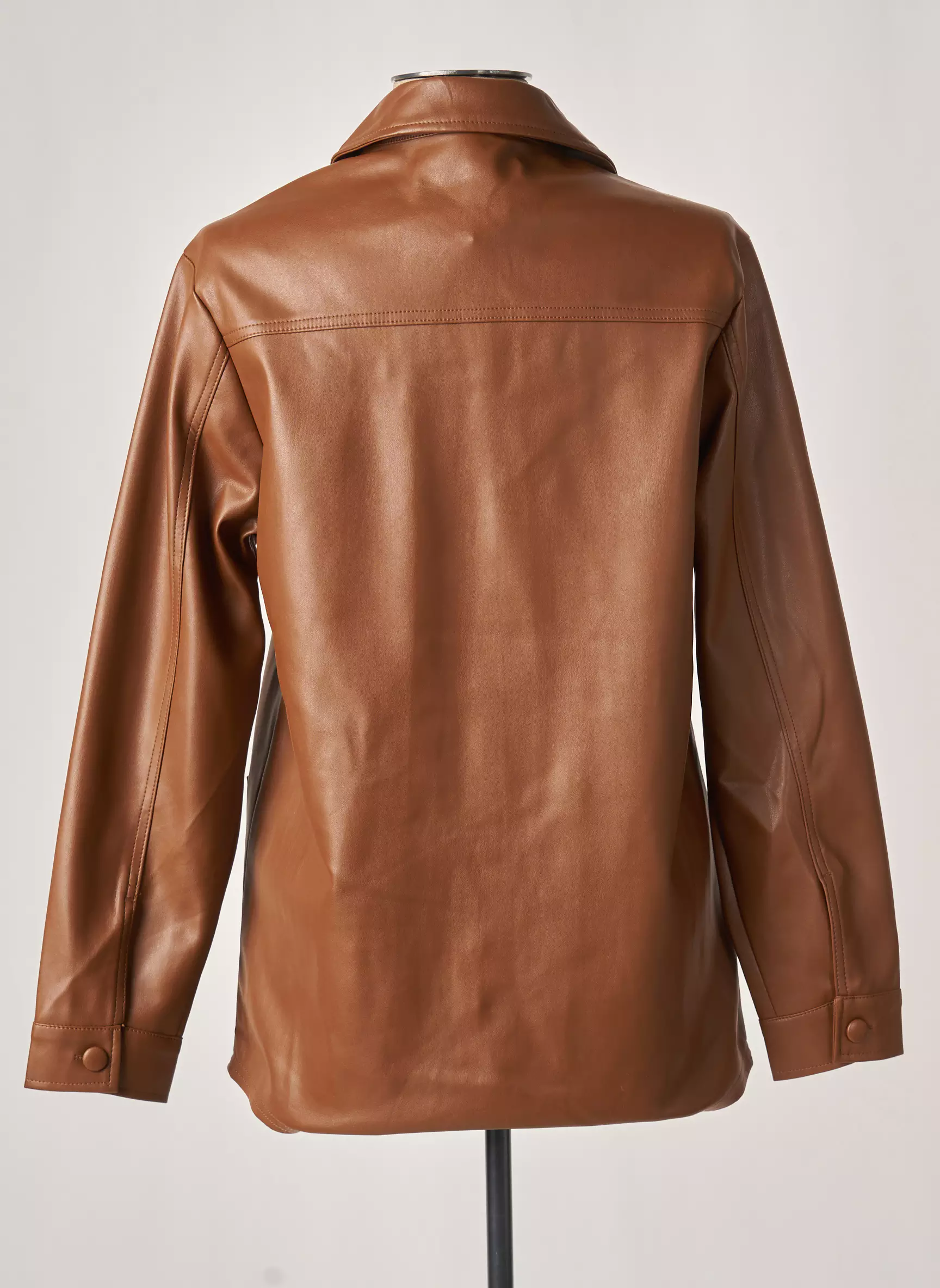 Oraije Vestesimilicuir Femme couleur marron