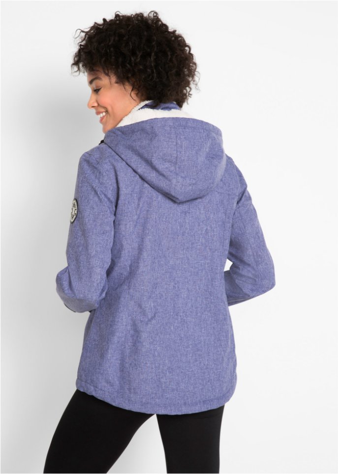Outdoor-Funktions-Jacke mit Teddyfleece