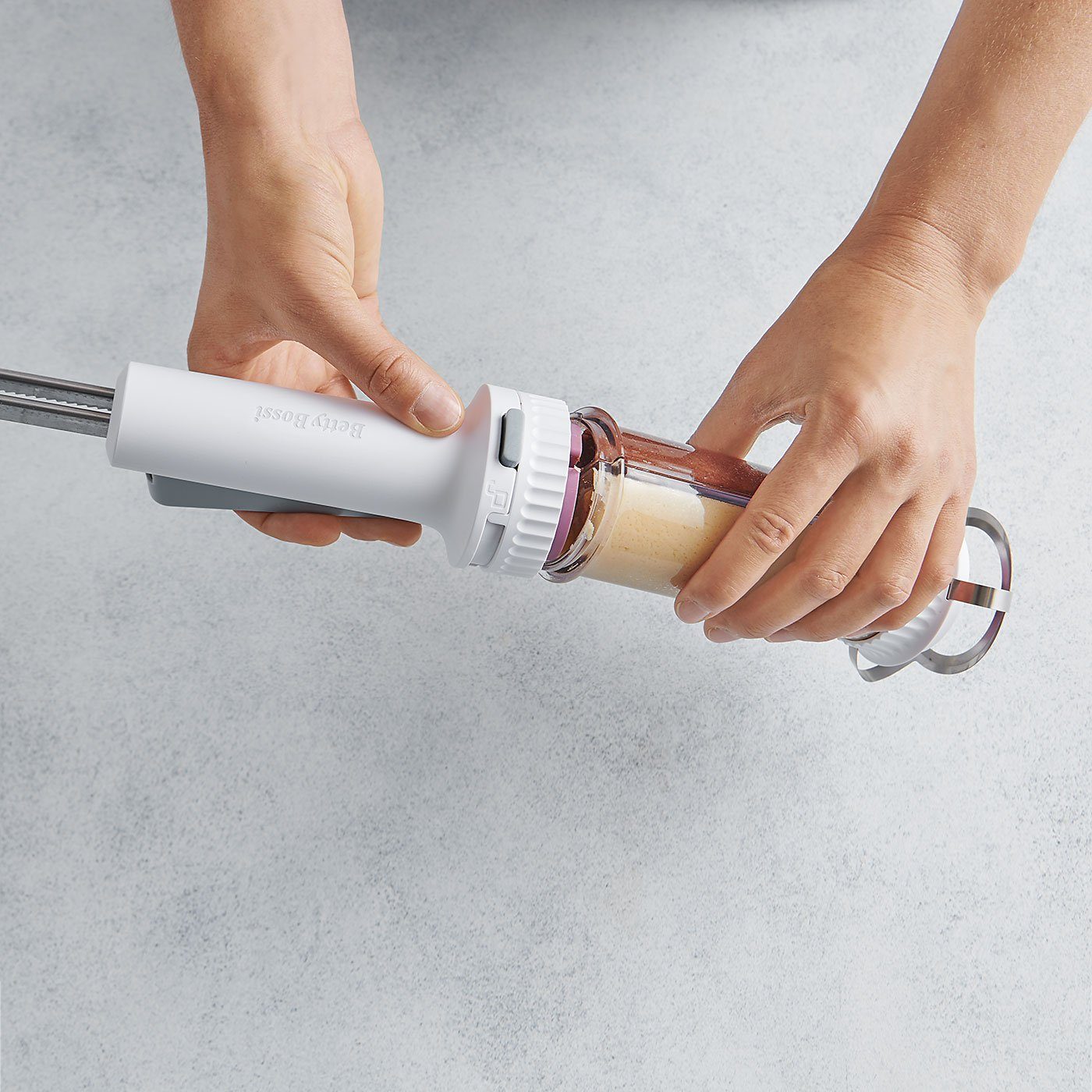 Betty Bossi Gebäckpresse Cookie Press, (7-tlg), zweifarbige Kekse und Plätzchen