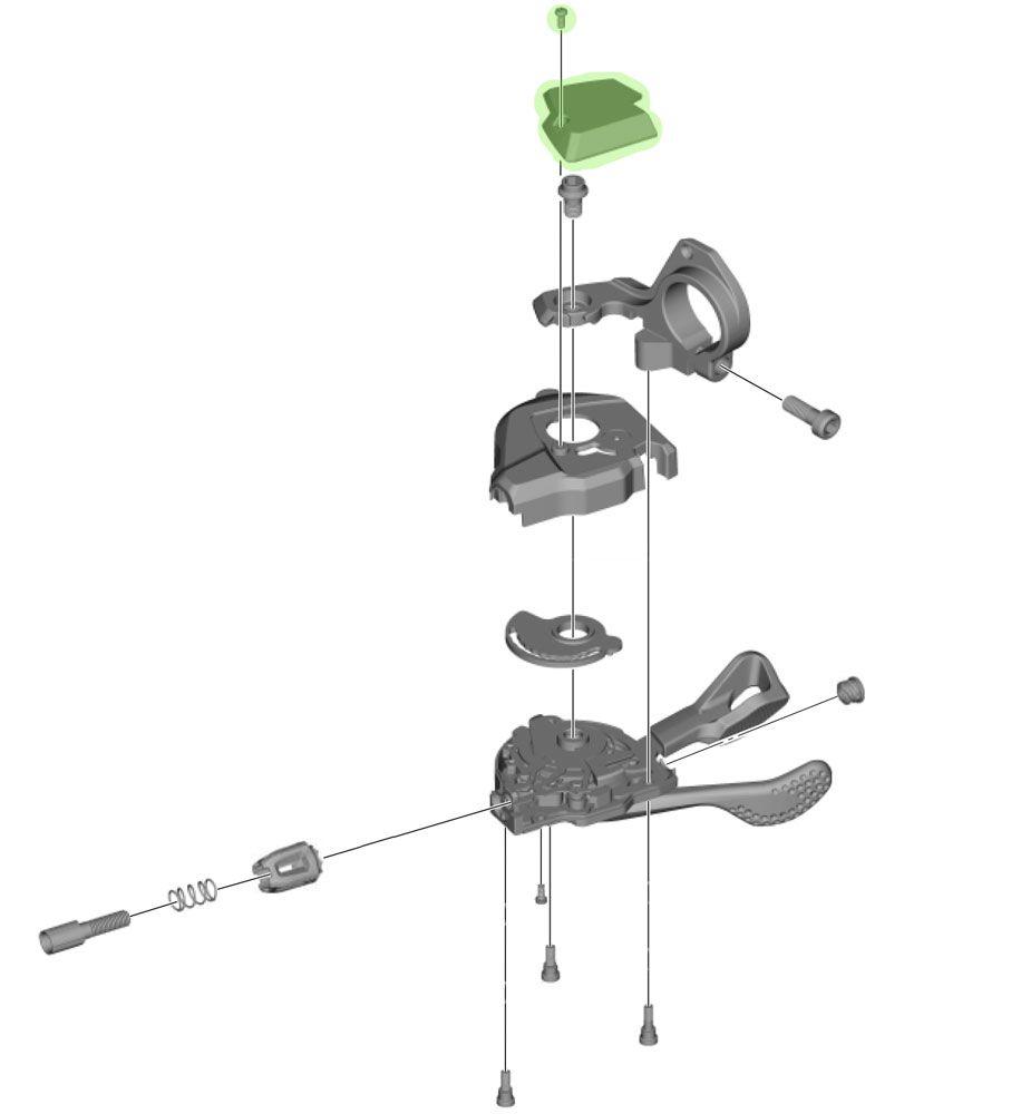 Shimano Abdeckung für SL-M8000 ohne Ganganzeige rechts kaufen | Bike-Discount