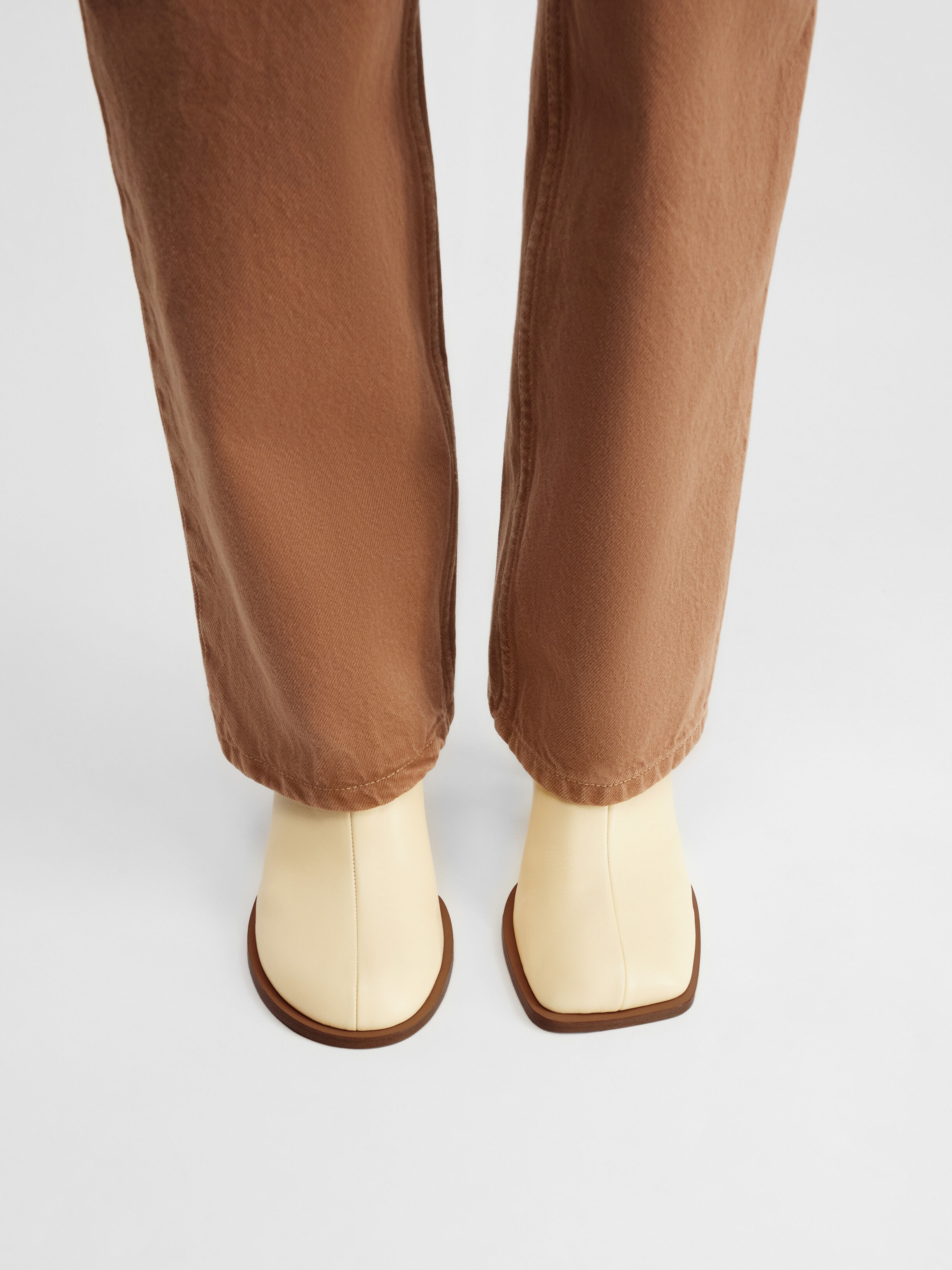 Les bottines rond carré