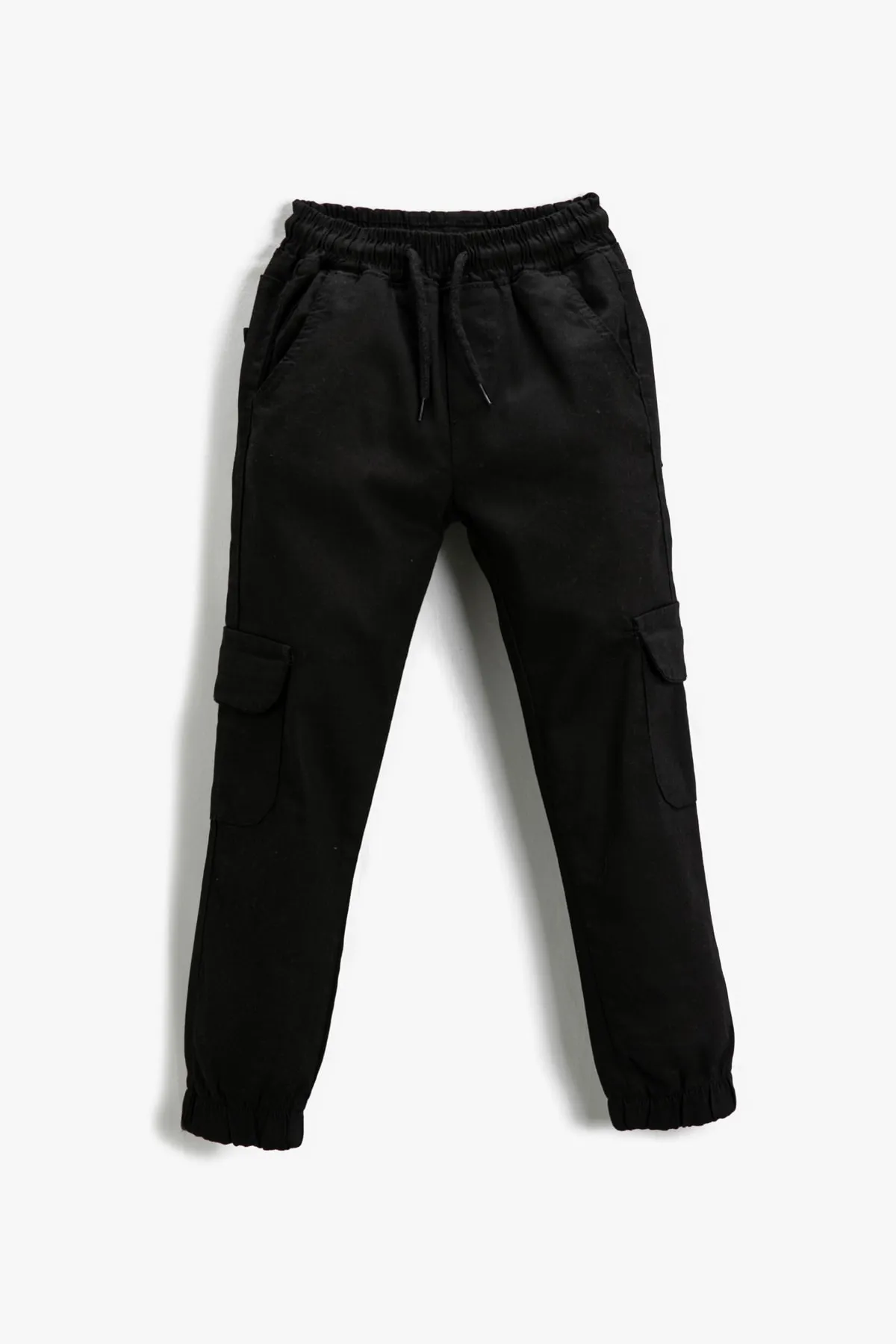 Koton  Basic-Cargohose für Jungen mit Bindebund 3wkb40004tw Schwarz