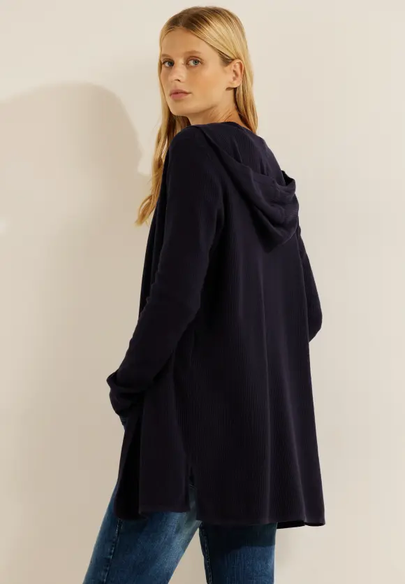 CECIL Lange Kapuzenstrickjacke