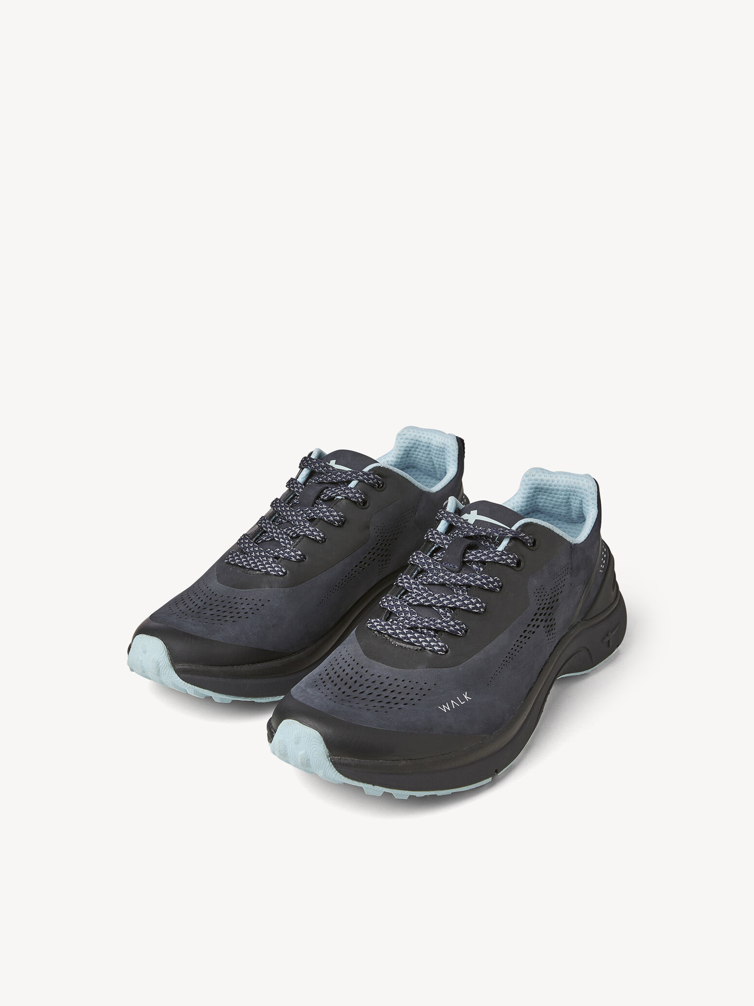 Chaussure de randonnée W-0405 en cuir - bleu