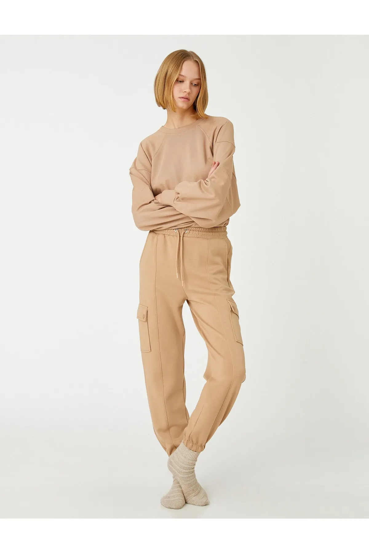 Koton  Jogger-Pyjamahose mit Taschendetail