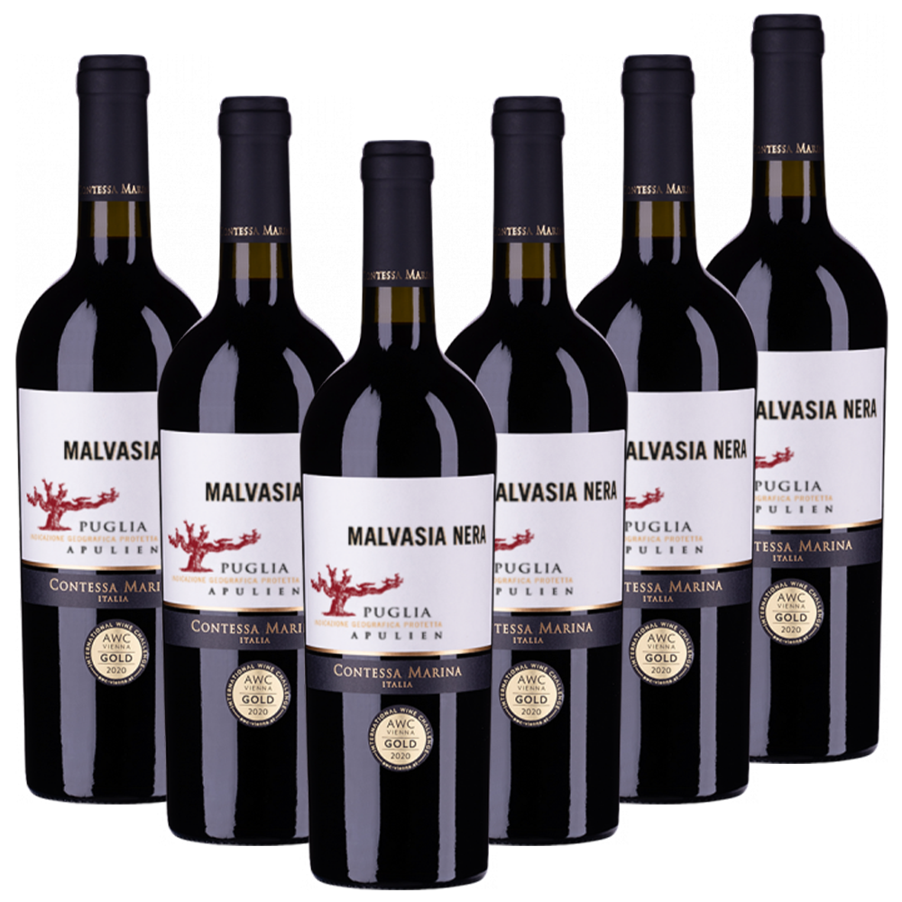 Contessa Marina Malvasia Nera Puglia IGP Contessa Marina Italien  halbtrocken - 6er Karton
