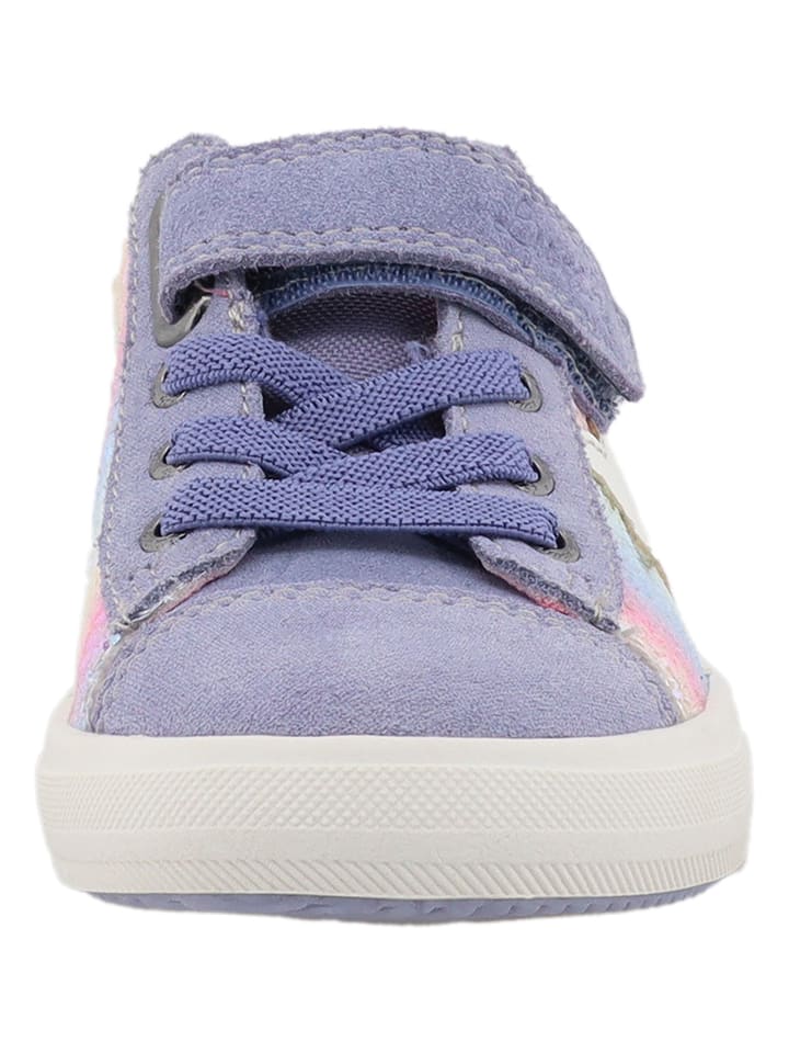 Lurchi Leder-Sneakers in Lila/ Bunt günstig kaufen