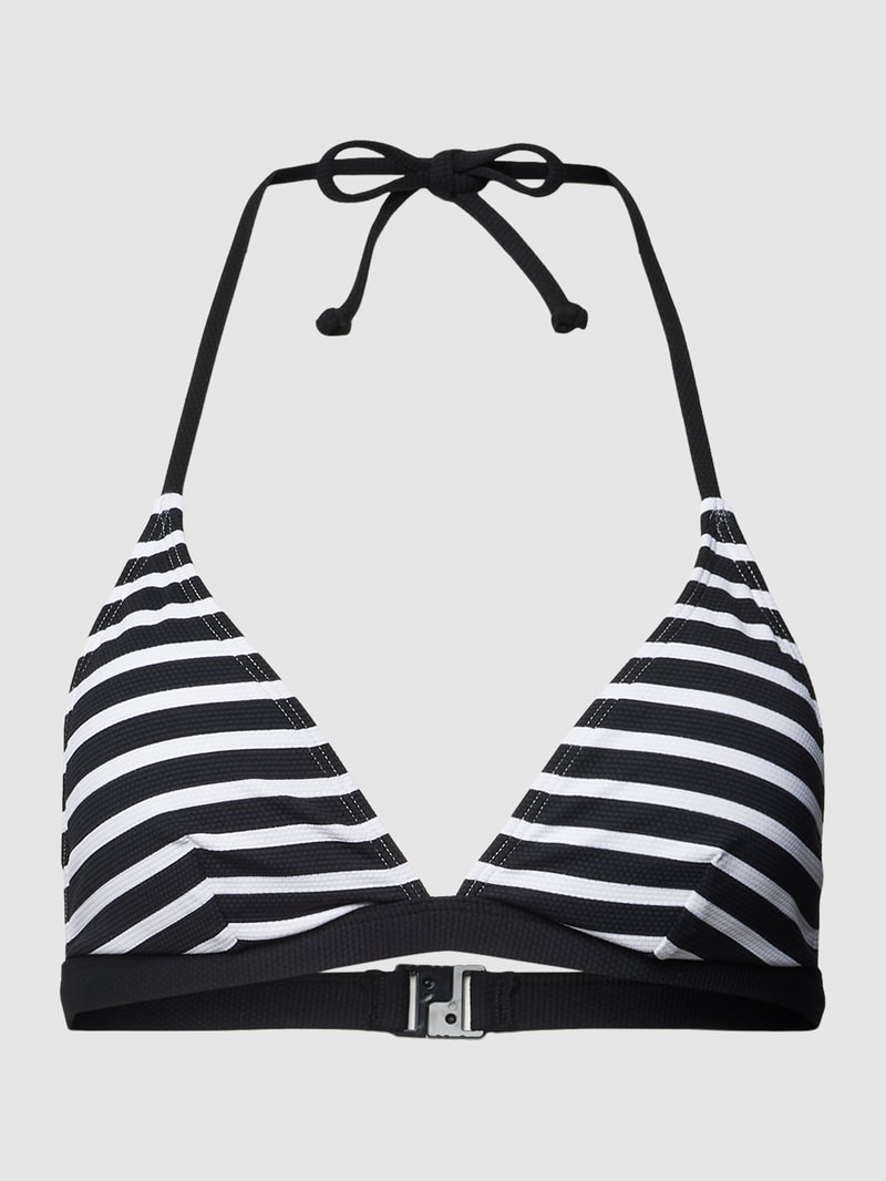Bikini-Hose mit Streifenmuster Modell 'RCS mini brief' in schwarz