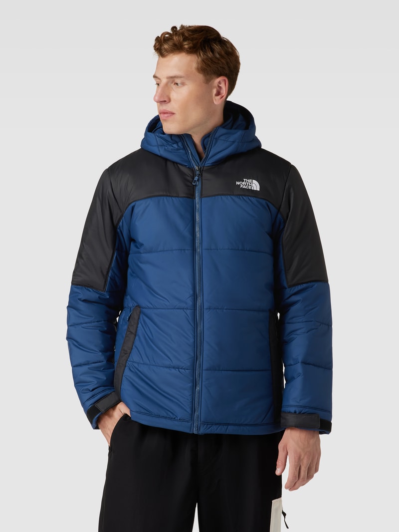 Steppjacke mit Logo-Stitching Modell 'CIRCULAR DIABLO' in marineblau