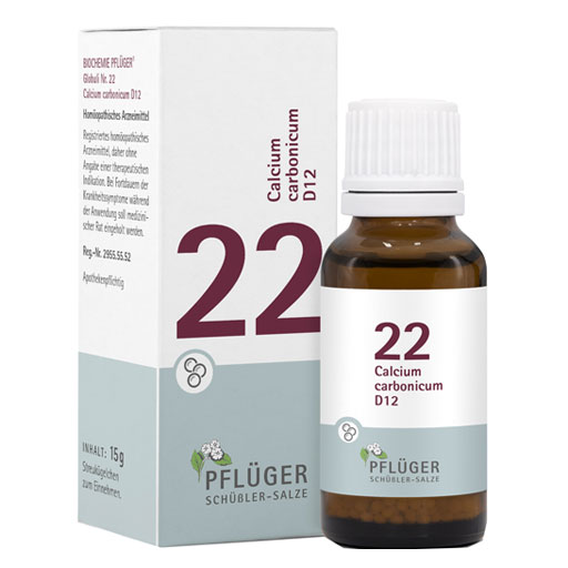 BIOCHEMIE Pflüger 22 Calcium carbonicum D 12 Glob.  15 g  Globuli