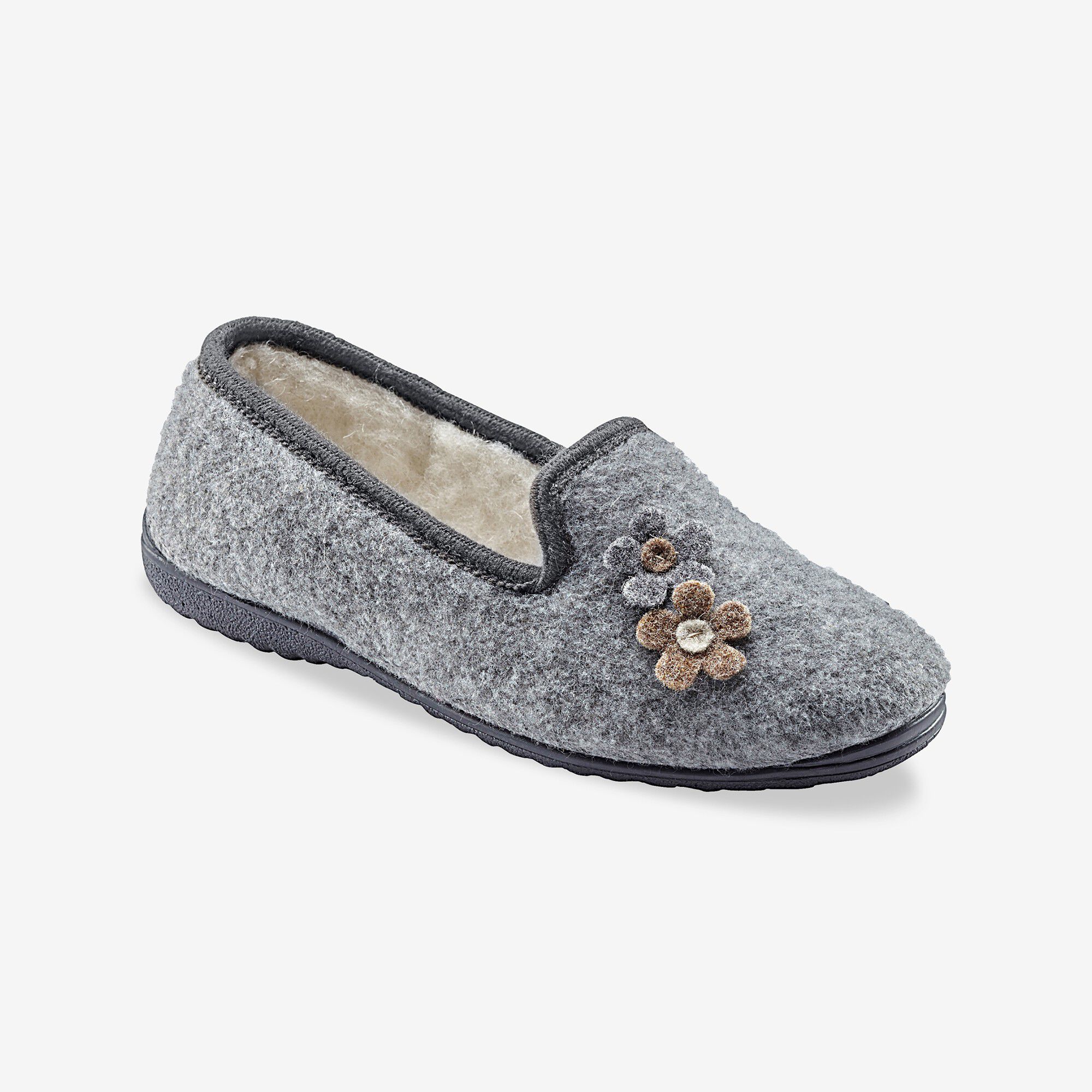 Pantoufles fleurs
