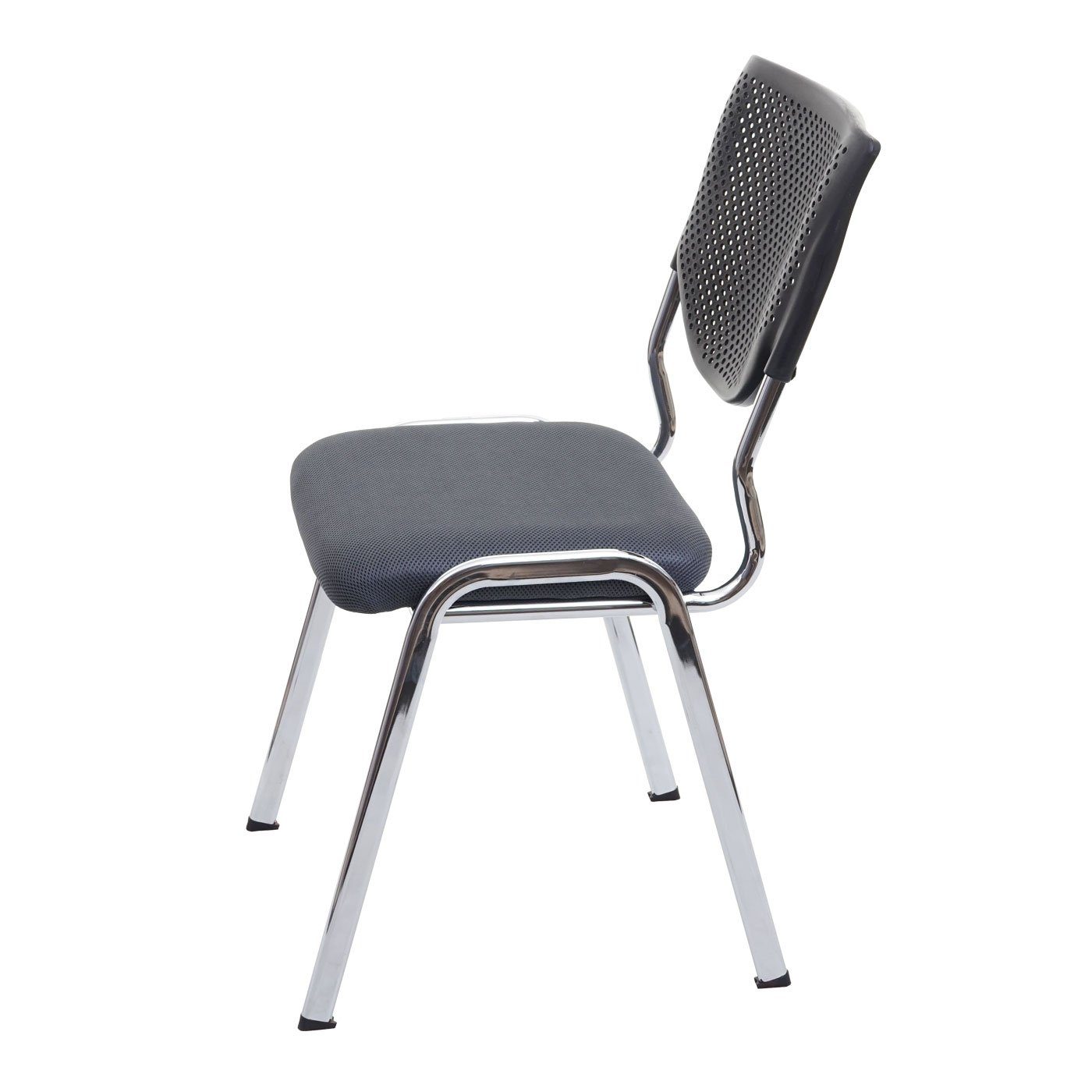 MCW Stapelstuhl H401-2 (Set, 2 St), 2er-Set, Ergonomisch geformte Rückenlehne, Fußbodenschoner