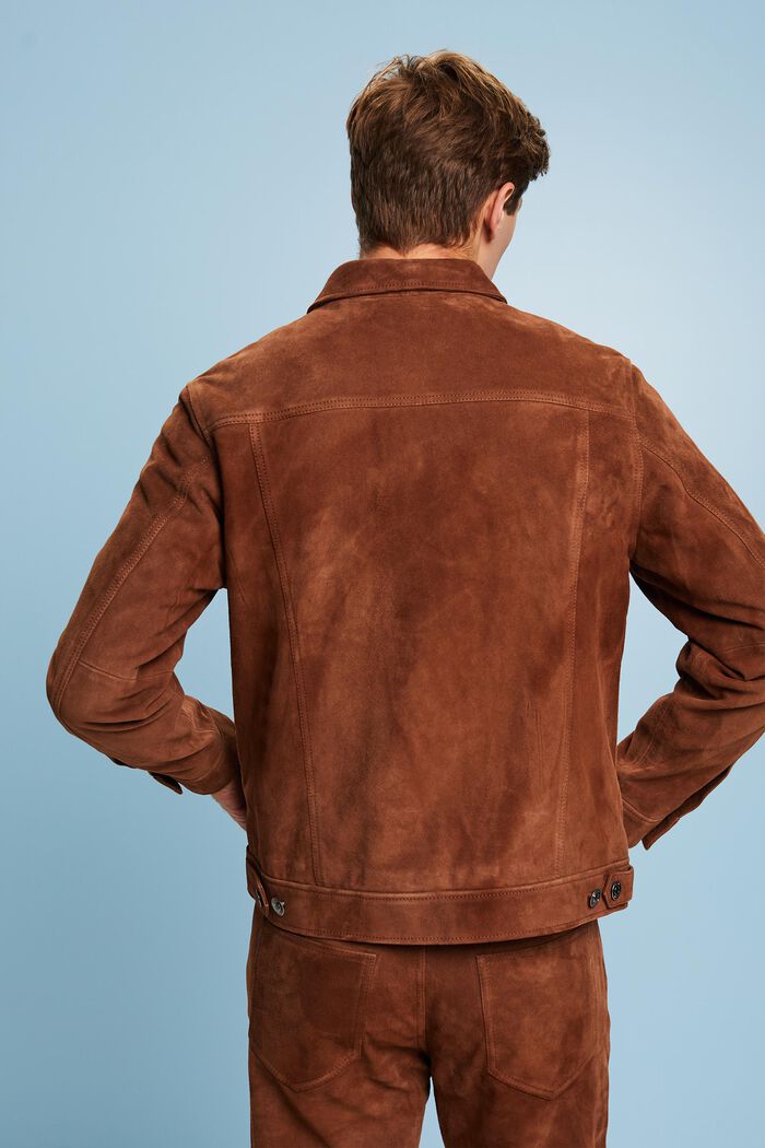 Truckerjacke aus Rauleder