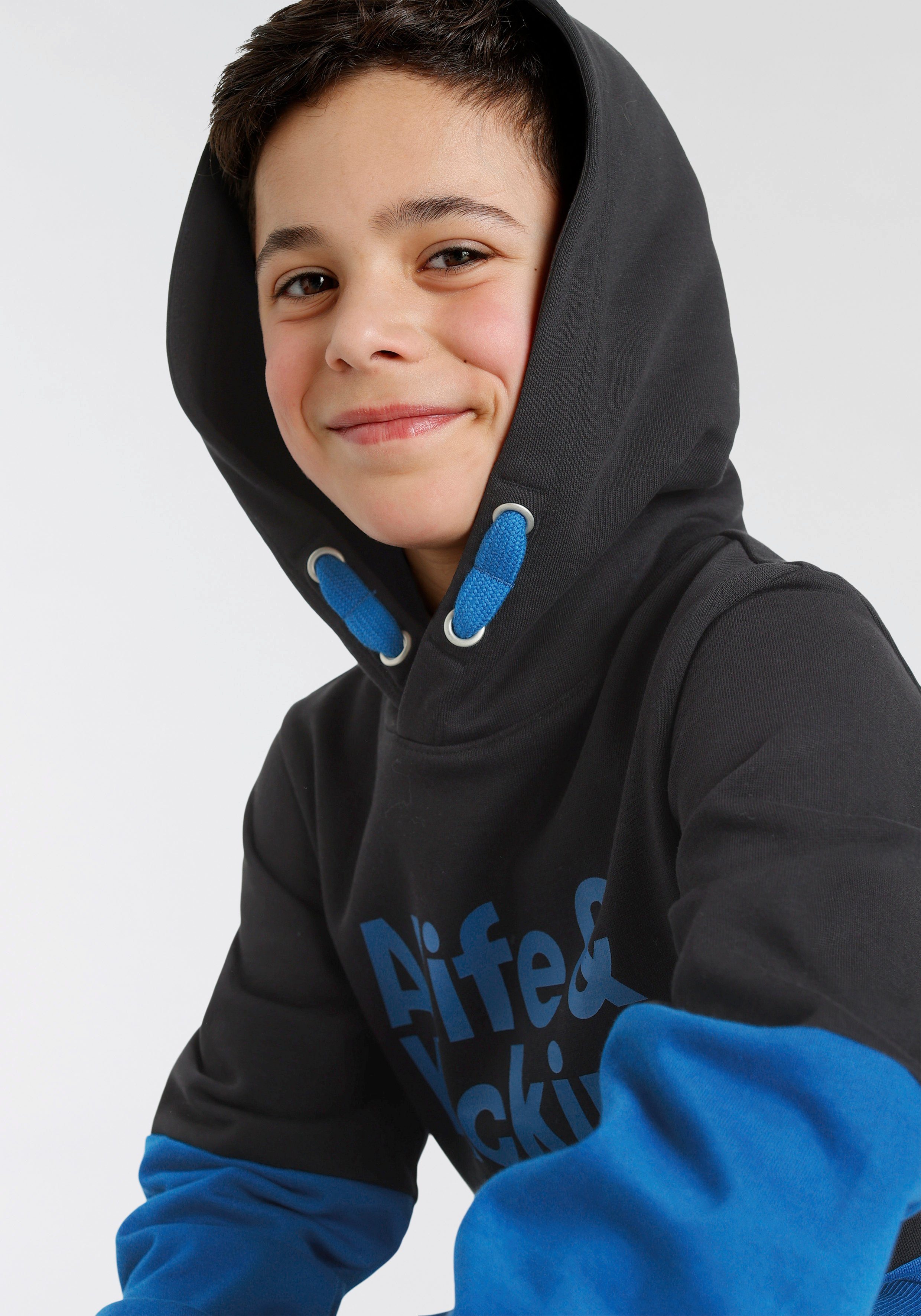 Alife & Kickin Kapuzensweatshirt Colorblocking zweifarbig, NEU MARKE!