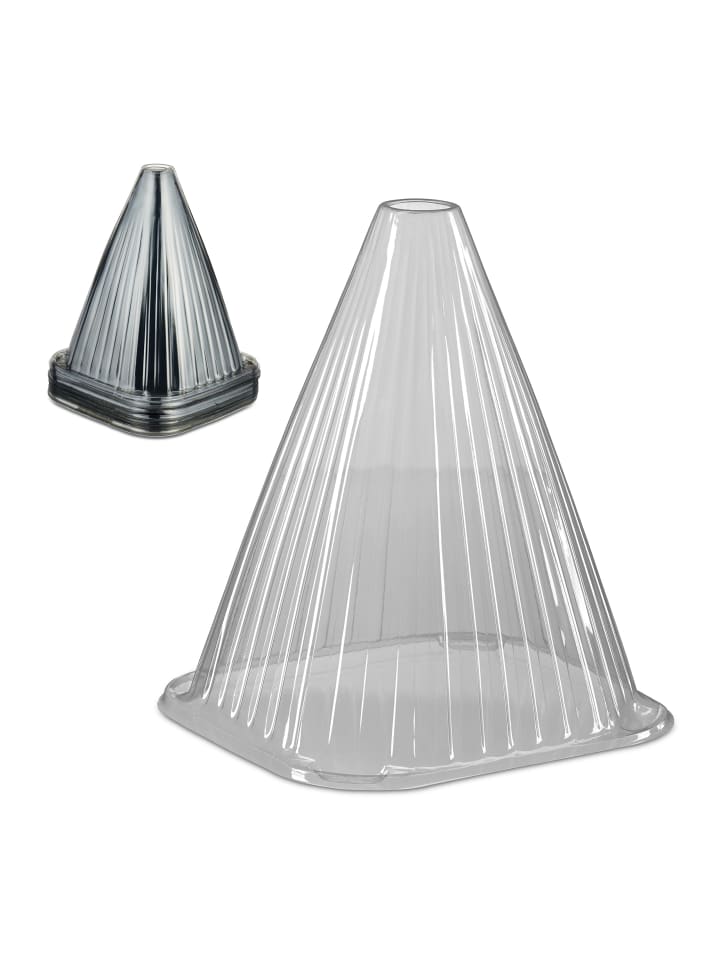 relaxdays 10 x Pflanzenhut in Grau - (B)19 x (H)22 x (T)19 cm günstig kaufen onesize