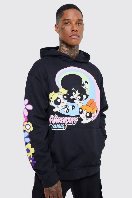 Oversize Hoodie mit lizenziertem The Powerpuff Girls Print