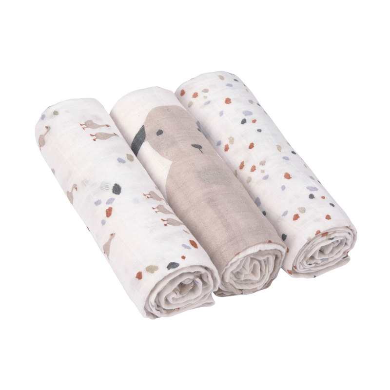 Lot de 3 langes mousseline mouton Tiny Farmer Lässig