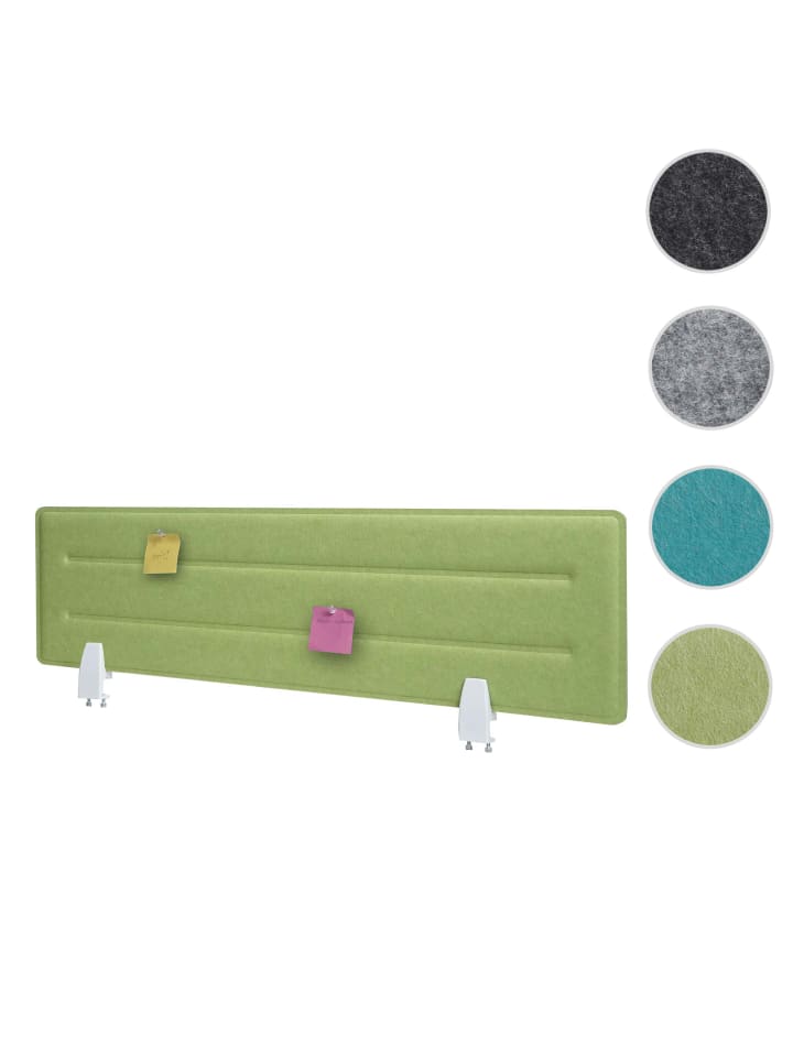 MCW Tischtrennwand G76, 100x30cm grün günstig kaufen onesize