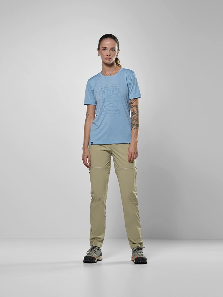 Salewa Funktionsshirt in Hellblau günstig kaufen
