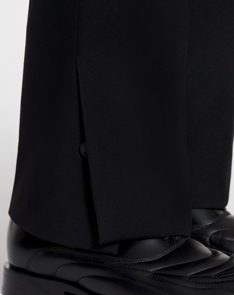 PANTALON DROIT FENDU