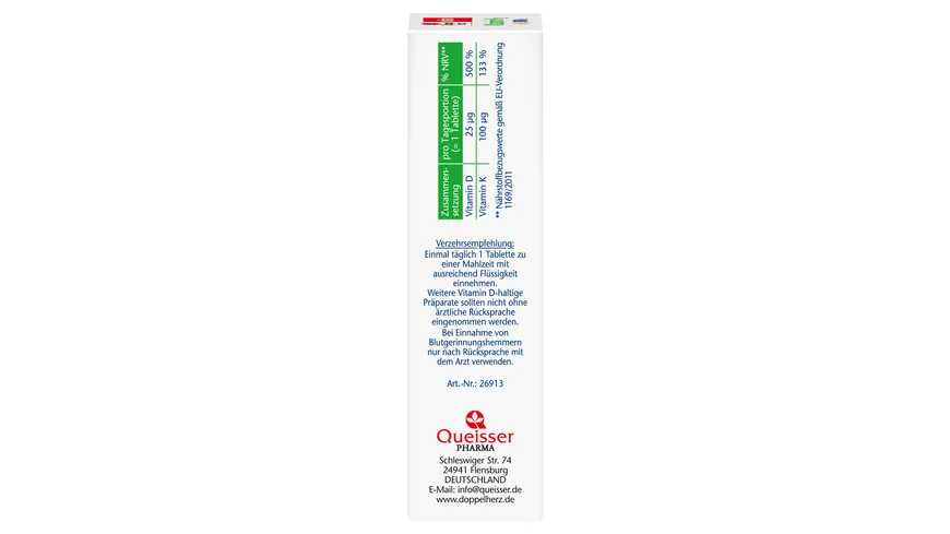 Doppelherz Vitamin K2 + D3 1000 I.E.