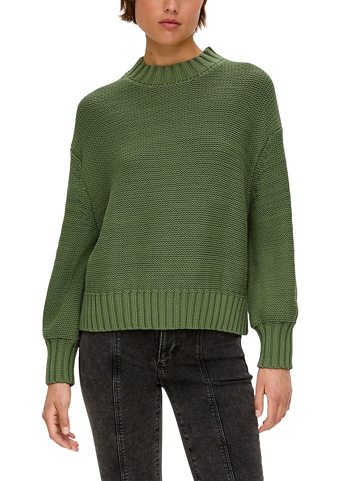 s.Oliver Pullover in Grün günstig kaufen