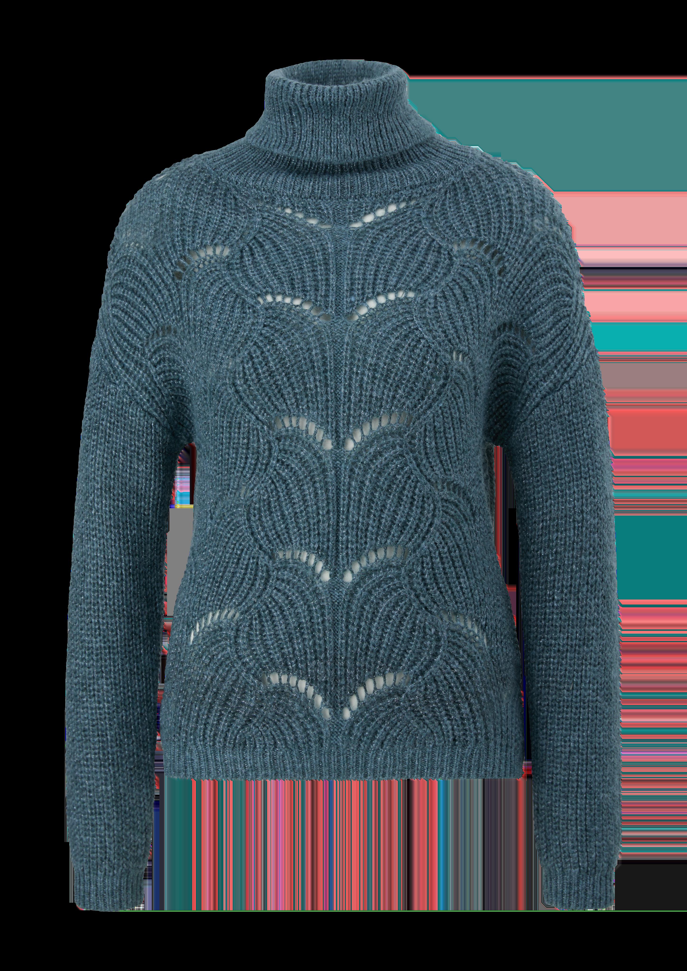 Rollkragenpullover mit Glitzergarn  2124704-69W0