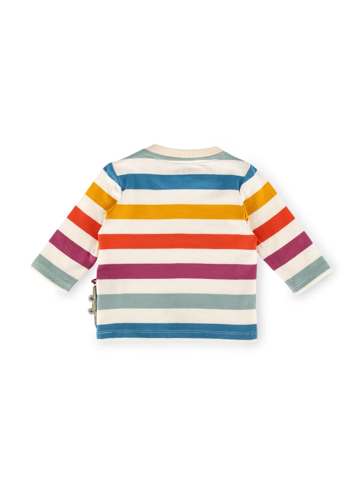 Sigikid Langarmshirt Happy Crocodile in ecru/bunt gestreift günstig kaufen