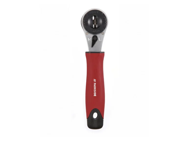 Chave de catraca multifuncional 8 em 1 PARKSIDE® com lubrificação e cabo bimaterial.