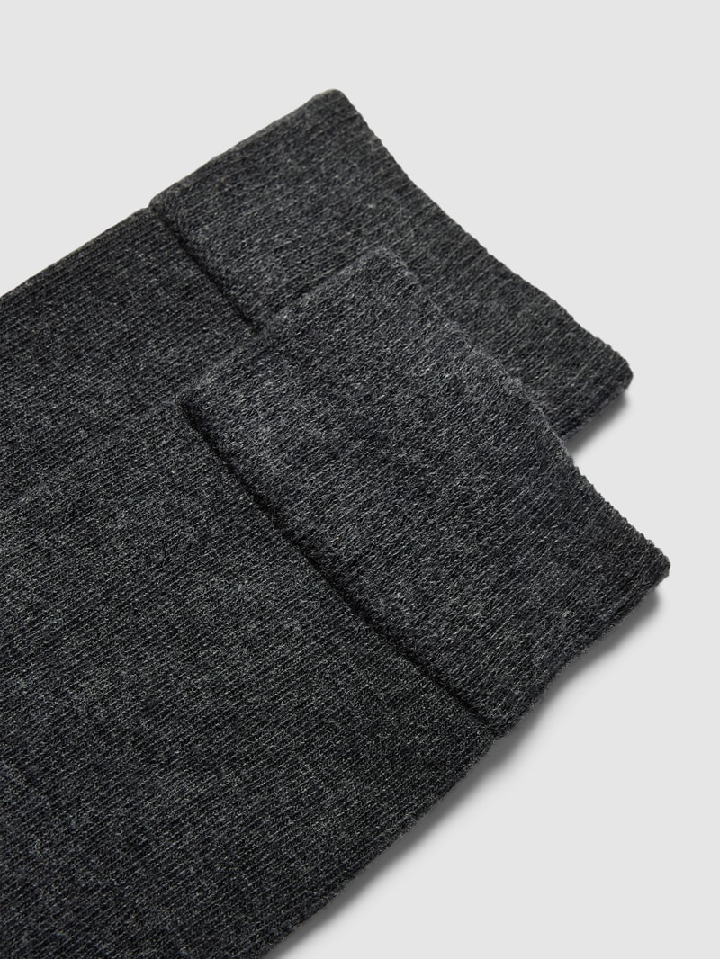 Socken mit hohem Schaft im 2er-Pack in anthrazit meliert