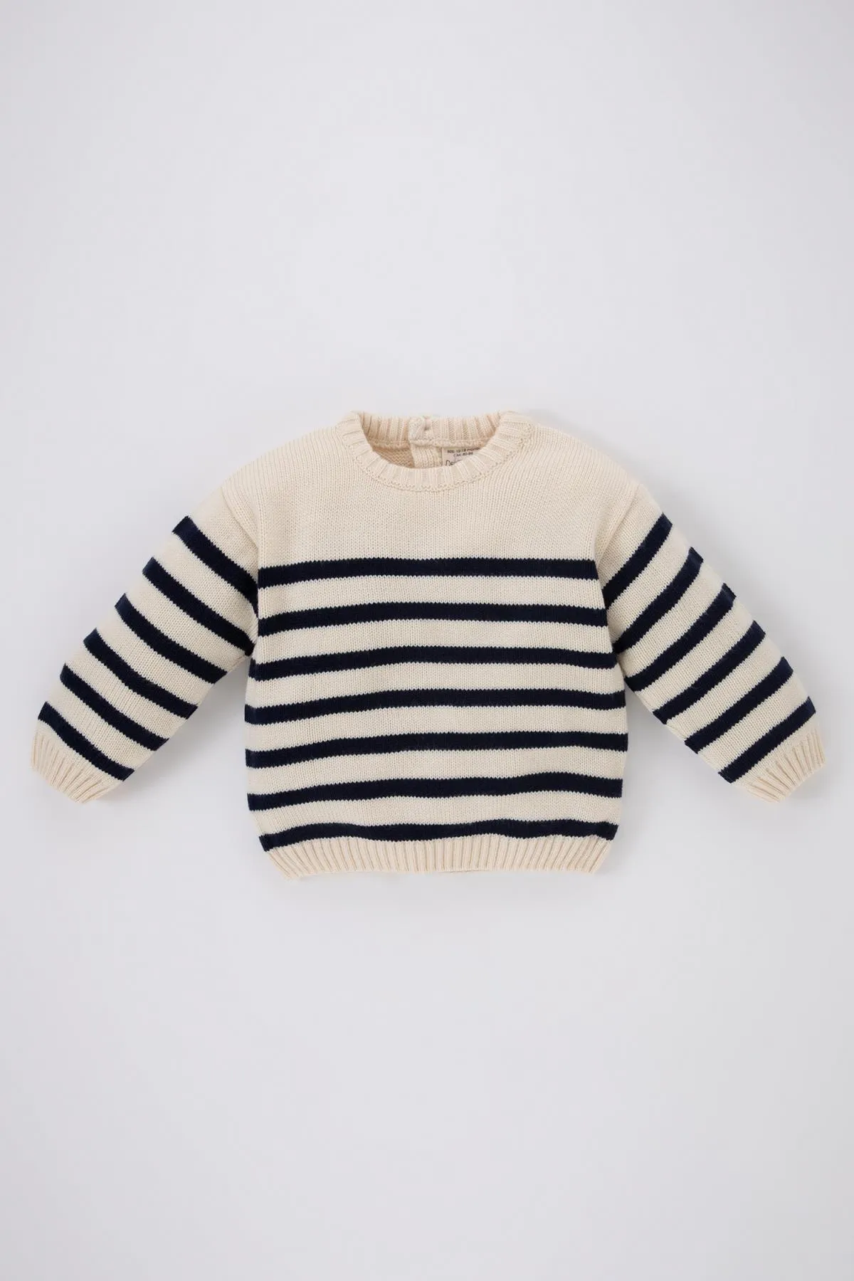 DeFacto  Gestreifter Pullover mit Rundhalsausschnitt für Babys